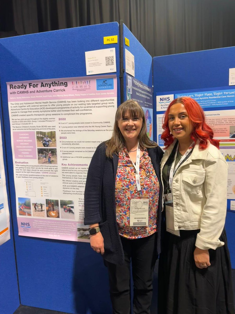 Great to attend <a href="/NHSScotEvents/">Events Team</a> #NHSScot24 today with colleagues from across the discipline groups in CAMHS. Team proud to have 3 posters in Safe, Integrated Care &amp; Person-centred <a href="/stueymckenzie/">Stuart McKenzie</a> <a href="/bray_ebray1974/">eileen bray</a> <a href="/CAMHS_NHSAA/">CAMHS Participation, NHSAA</a> <a href="/NAHSCP/">North Ayrshire HSCP</a> <a href="/NHSAAQI/">NHSAAQI</a> <a href="/NHSaaa/">NHS Ayrshire & Arran</a> <a href="/sahscp/">South Ayrshire Health and Social Care Partnership</a> <a href="/eahscp/">East Ayrshire HSCP</a>