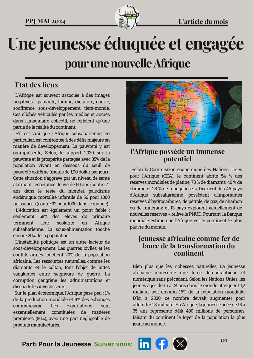 PPJ_CIV's tweet photo. Nous avons le plaisir de vous partager notre article du mois de Mai.

Bonne lecture à vous et impatients nous sommes d'avoir vos retours.

#PPJ https://t.co/UNGjURrstE