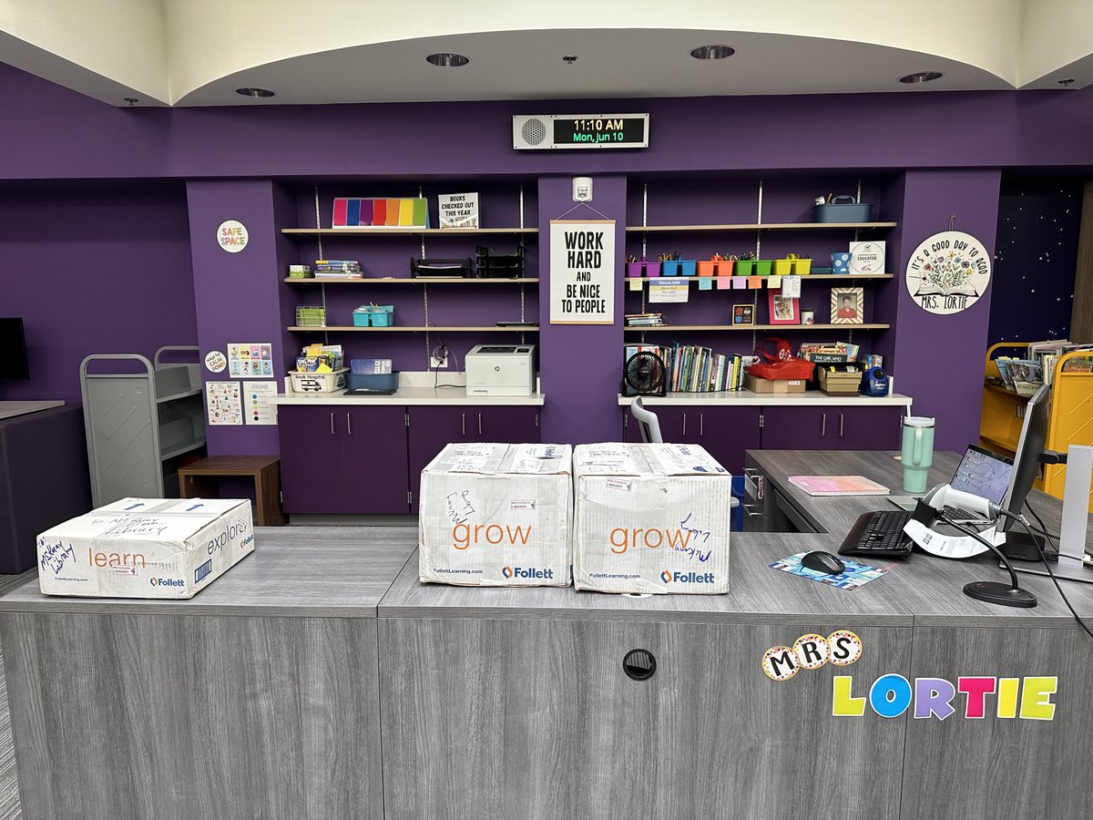 Mrs. Lortie (@mckamylib) on Twitter photo Trailblazers! Guess what I just found on the circulation desk? Three boxes of NEW BOOKS! They’ll be ready for you in August. 🤗 <a href="/McKamyElem/">McKamy Elementary-CFBISD</a> #cfblibraries Trailblazers! Guess what I just found on the circulation desk? Three boxes of NEW BOOKS! They’ll be ready for you in August. 🤗 <a href="/McKamyElem/">McKamy Elementary-CFBISD</a> #cfblibraries