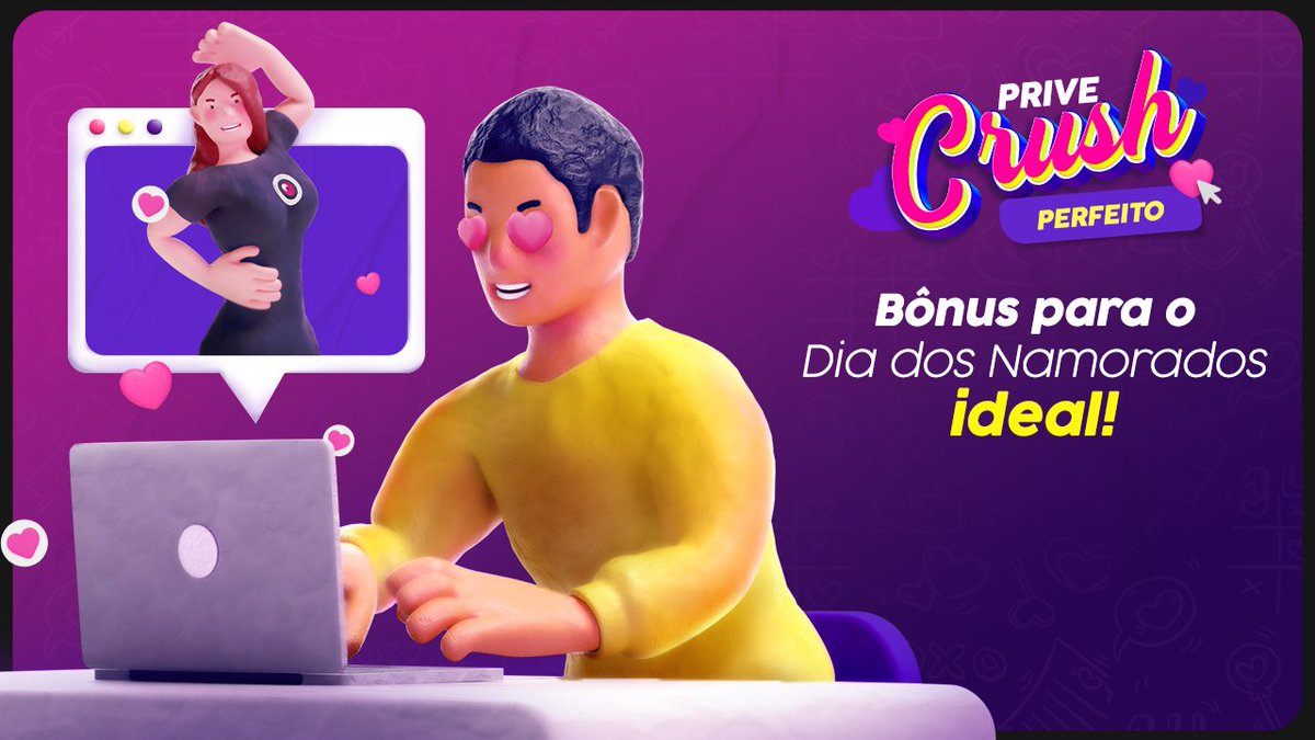 Um love legal, um par ideal... Por que você não nos conta com qual cammodel você gostaria de passar o Dia dos Namorados no chat exclusivo? 🔥 Dê RT e comente o apelido do seu cammodel favorito! Serão 3 felizardos que vão ganhar 100 de bônus no dia 12/06.  

Um ganhador por CPF.