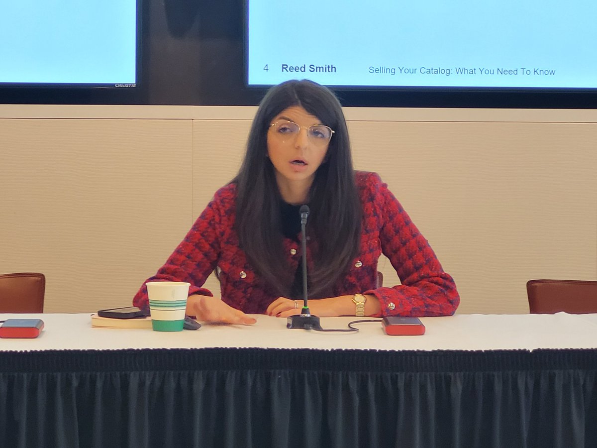 Music Managers Forum (@mmfus) on Twitter photo Today at #MMFUS New York Summit:
Presentation: 'Selling Your Catalog: What You Need to Know' by Lucile Bouhanna, Associate, Entertainment & Media <a href="/reedsmithllp/">Reed Smith LLP</a> ||
<a href="/MMFUS/">Music Managers Forum</a> thanks Diamond sponsor <a href="/soundon/">soundonglobal</a>; Silver Sponsors <a href="/MLC_US/">The Mechanical Licensing Collective</a> + <a href="/SoundRoyalties/">Sound Royalties</a>; sponsors <a href="/MadeinNY/">NYC Mayor's Office of Media & Entertainment</a> <a href="/userivetapp/">Rivet</a> Today at #MMFUS New York Summit:
Presentation: 'Selling Your Catalog: What You Need to Know' by Lucile Bouhanna, Associate, Entertainment & Media <a href="/reedsmithllp/">Reed Smith LLP</a> ||
<a href="/MMFUS/">Music Managers Forum</a> thanks Diamond sponsor <a href="/soundon/">soundonglobal</a>; Silver Sponsors <a href="/MLC_US/">The Mechanical Licensing Collective</a> + <a href="/SoundRoyalties/">Sound Royalties</a>; sponsors <a href="/MadeinNY/">NYC Mayor's Office of Media & Entertainment</a> <a href="/userivetapp/">Rivet</a>