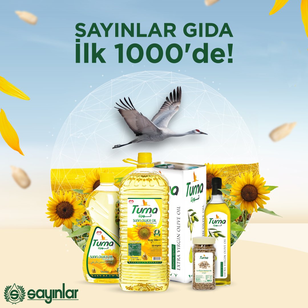 turnayaglari's tweet photo. SAYINLAR GIDA MAD. SAN. TİC. A.Ş. olarak, @turkihracat tarafından gerçekleştirilen Türkiye'nin İlk 1000 İhracatçısı Araştırması 2023 raporunda yer almanın gururunu ve mutluluğunu yaşıyoruz. https://t.co/3DdX7sq0Xe