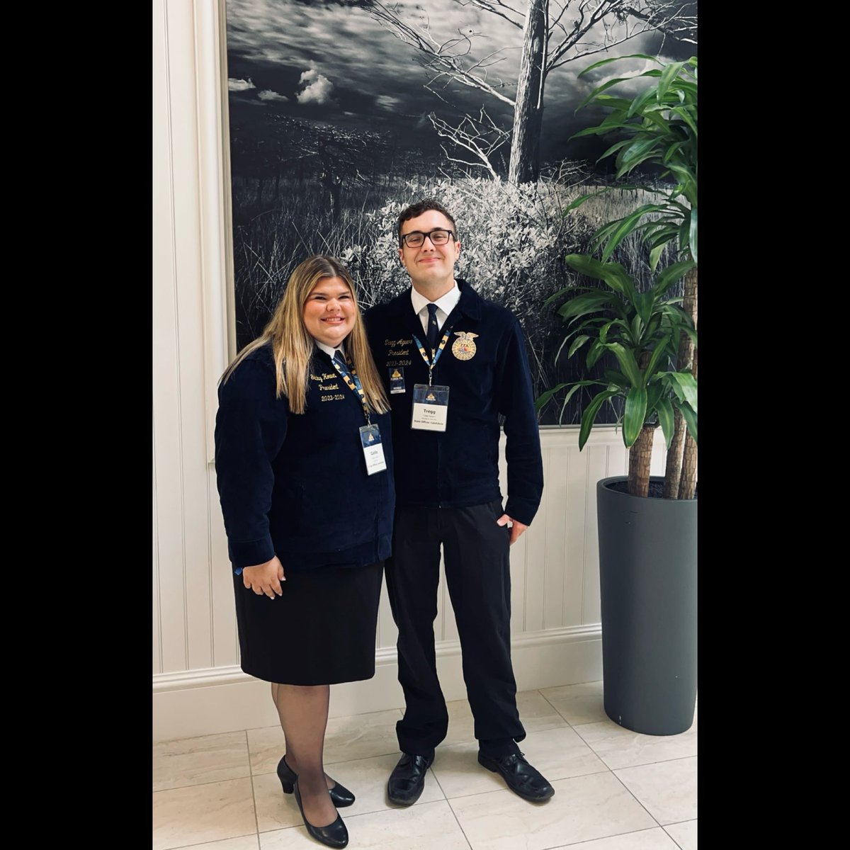 Meet the Area 5 FL FFA State Presidential Candidate, Gabby Howell, from Durant HS &amp; the Area 5 FL FFA State VP Candidate, Tregg Aguero, from Strawberry Crest HS.  They have put in years of hard work building their leadership skills and serving their community through ag ed!