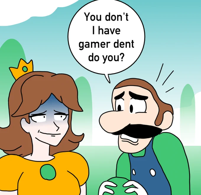 Luigi's gamer dent 