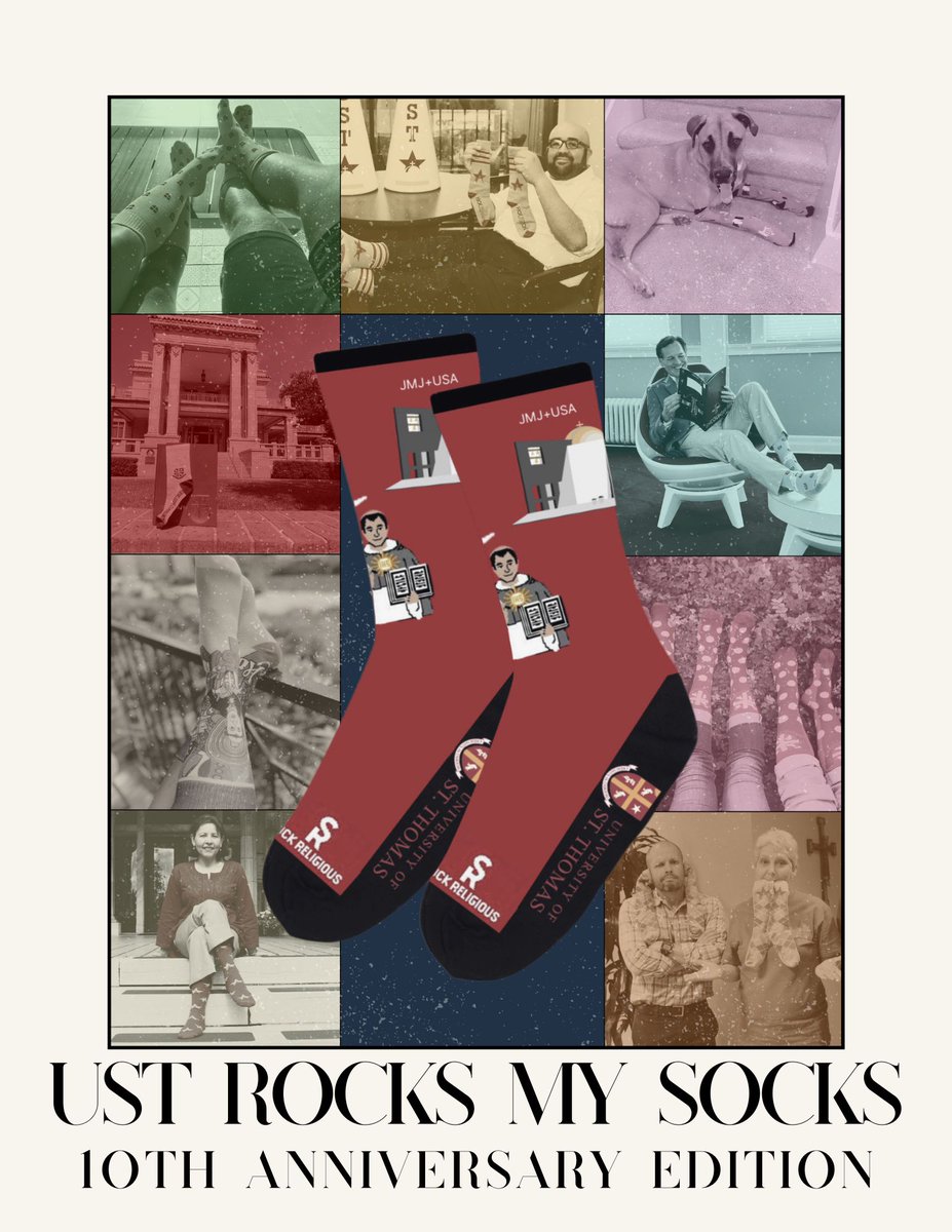 We're in our socks era 🧦 ✨ 📸 
Make a "swift" impact! Donate to scholarships at UST and help students achieve their "Wildest Dreams!" Be a part of this lasting tradition and make your gift by visiting, buff.ly/3Vkypve