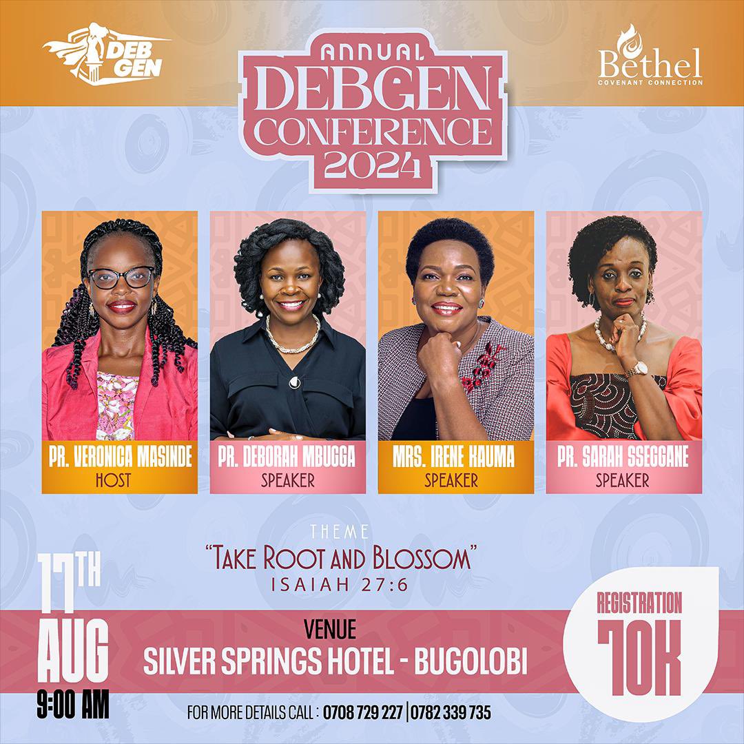 The Long Awaited Annual Deborah Generation Conference is here! Take Root and Blossom. You can’t afford to miss. Register Today. #DebGen #TakeRootandBlossom #BethelCovenant