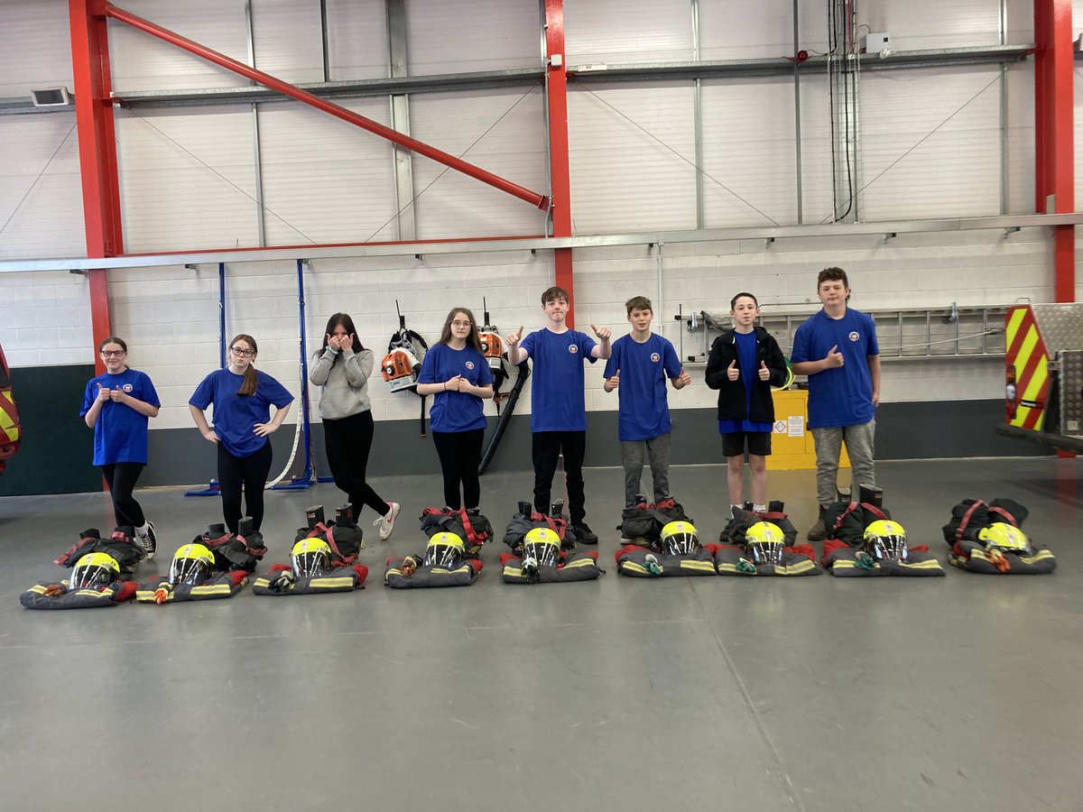 BCSchool1's tweet image. Some of year 9 have been at Buxton fire station today  to start their YES! course. They will be taking part in classroom and 'drill type' activities led by @DerbyshireFRS to improve confidence, self-esteem, and teamwork. #lovelearninglovelife