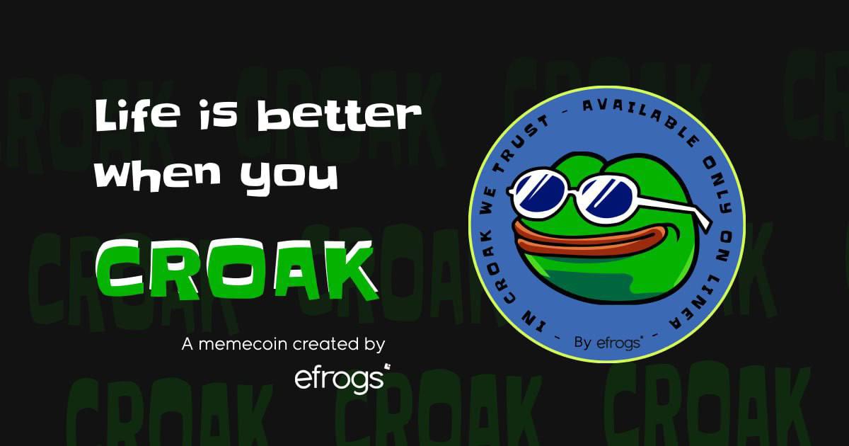 tulioorocha_'s tweet image. 🚀 Discover $CROAK, the top MEMECOIN on Linea! With only a 3M market cap, the sky&apos;s the limit. Start trading today on @LynexFi and @nileexchange. 🐸💥

CA: 0xaCb54d07cA167934F57F829BeE2cC665e1A5ebEF

dexscreener.com/linea/0x1b9ae3…

I bough a bag here LFG @CROAK_on_linea 

#Crypto…