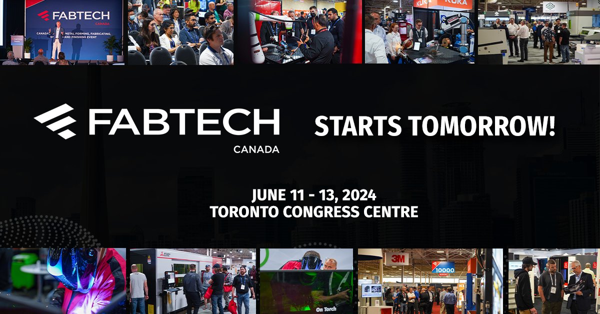 If you haven’t registered yet, now’s the time to join in three days featuring over 270 exhibits, new products, colleague networking, and sessions presented by industry experts. Show floor opens at 10 AM on Tuesday!

REGISTER TODAY ➡ brnw.ch/21wKCGH 

#FABTECHCanada