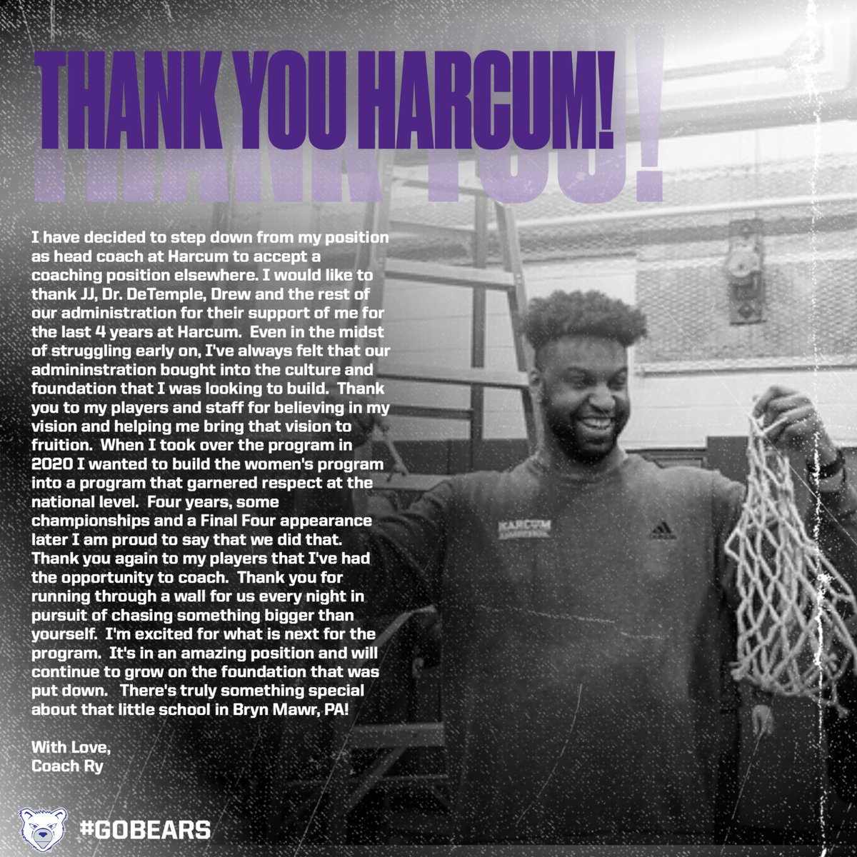 Riley Maye (@coachry31) on Twitter photo Thank you <a href="/HarcumWBB/">Harcum College WBB</a> 🙏🏾 Thank you <a href="/HarcumWBB/">Harcum College WBB</a> 🙏🏾