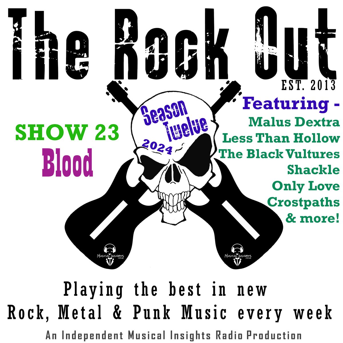 TheRockOutRadio's tweet photo. This week's show S12 E23 - Blood, will be broadcast on @RadioKSCR tonight at 7pm Pacific time - 3am BST Wed
📻https://t.co/Av23r12vXl📻
#NewMusic from @malusdextra @crostpaths #Shackle #OnlyLove #LessThanHollow & more!
@musicalinsights @radio_mark
#Rock #Metal #Punk #HardRock https://t.co/lpGruvs5xa