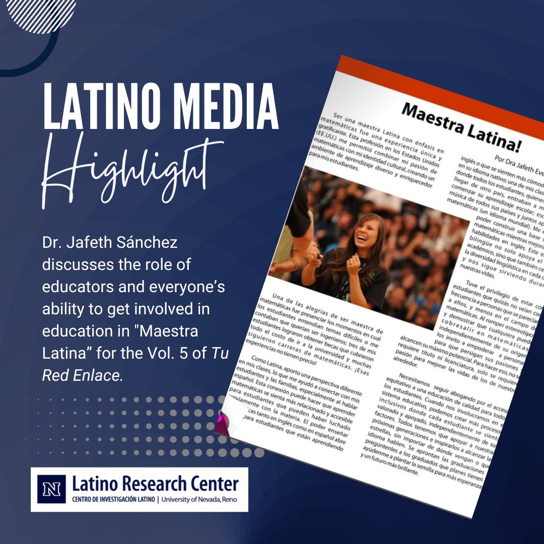 We applaud 10 years of history for Tu Red Enlace and invite you to read “Maestra Latina” as the academic school year approaches its end. We encourage everyone to strive to make an educational impact! 
online.fliphtml5.com/lmdth/pjkl/#p=…
#RepresentationMatters #EmergingHSI