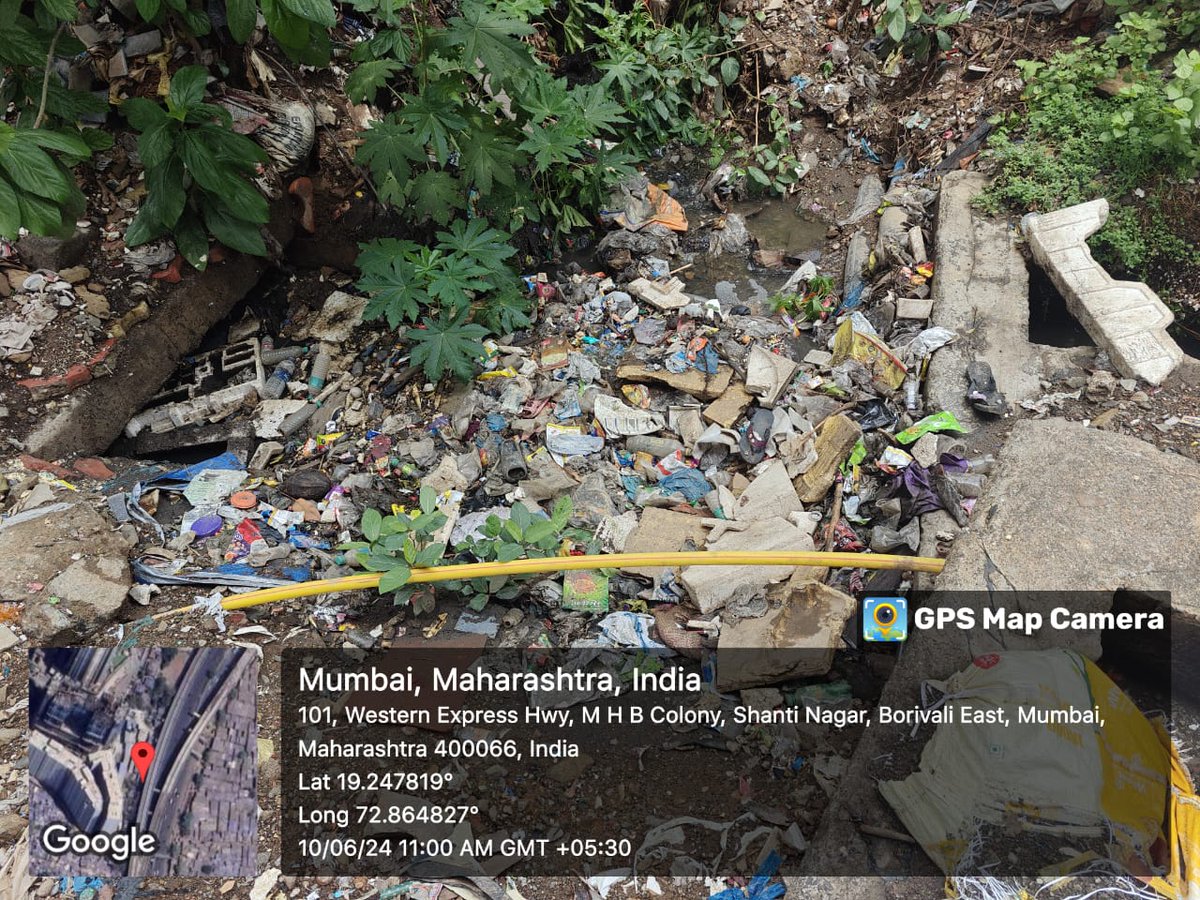 PravinK0912's tweet photo. @mybmc @mybmcWardRN शांतीनगर, हनुमान मंदिर जवळ, पश्चिम द्रुतगती महामार्ग, येथे गटारे तुंबून नागरिकांच्या घरात पाणी घुसून स्थानिकांना नाहक त्रास सहन करावा लागत आहे  तसेच या मुळे परिसरात रोगराई पसरण्याची शक्यता आहे. त्यामुळे लवकरात लवकर साफसफाई करून द्यावी अशी नम्र विनंती . https://t.co/gNt73eBfKl
