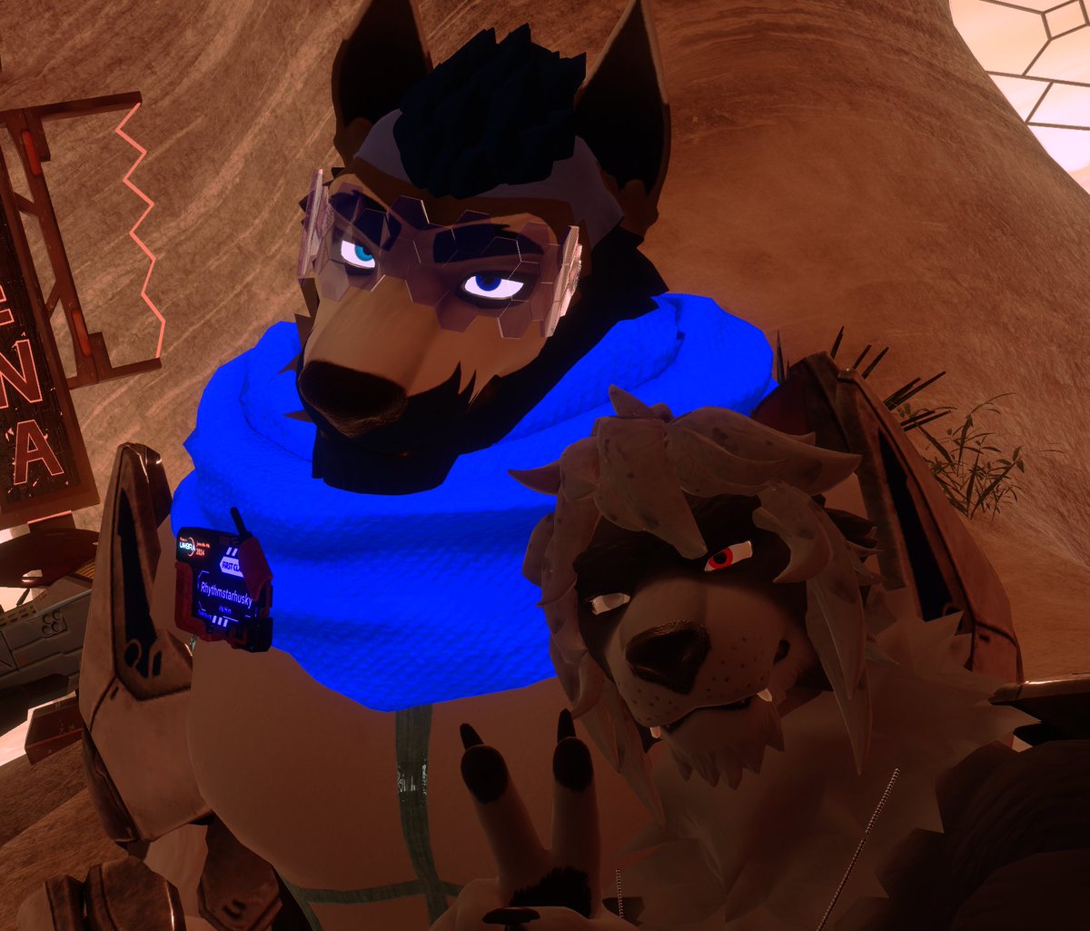 Alex_Valdrift's tweet photo. - Mr @ConfusedKnight1 and @ZaloxVR being with too many accessories... My poor pc 
- I swear @Yukikami_Kris and @Reval_Dev are so fucking amazing.
- I usually don't see a lot @AtlasShape but every time is quality time.
- @RhythmsHusky the wolfmans are multiplying
Join the cult https://t.co/caaRcbKTUy
