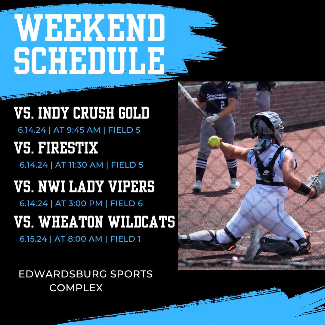 Rhino heads to Indiana this weekend, here’s our schedule!! 🦏🦏