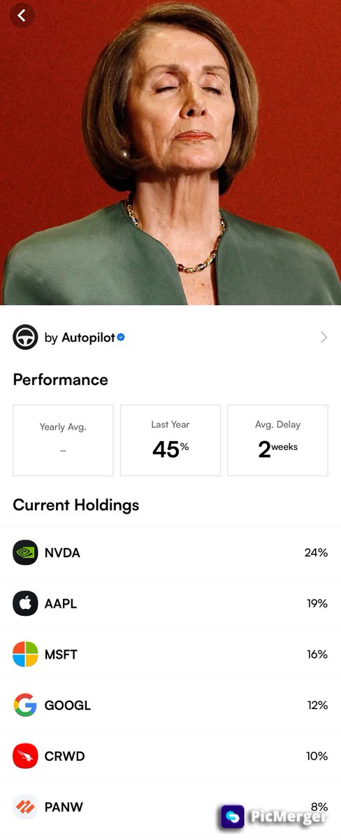 Andrew Lee (@andrewleereal) on Twitter photo Shout-out to <a href="/JoinAutopilot_/">Autopilot</a> / <a href="/PelosiTracker_/">Nancy Pelosi Stock Tracker ♟</a> for letting us copy trade Nancy Pelosi so easily 🙏
I love that <a href="/CrowdStrike/">CrowdStrike</a> is based in Austin, Texas too 🚀 $crwd $spx $gme $spy Shout-out to <a href="/JoinAutopilot_/">Autopilot</a> / <a href="/PelosiTracker_/">Nancy Pelosi Stock Tracker ♟</a> for letting us copy trade Nancy Pelosi so easily 🙏
I love that <a href="/CrowdStrike/">CrowdStrike</a> is based in Austin, Texas too 🚀 $crwd $spx $gme $spy