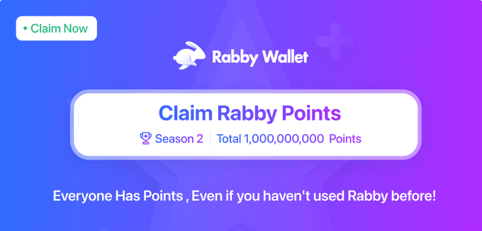 Even if you haven't used Rabby before, you can get points now!

Rabby Points Season 2 is here with bigger rewards – 1 Billion points in total! 🎉 <a href="/Rabby_io/">Rabby Wallet</a>

Check your points before you claim!

Use my referral code BERESTOV09 for an extra bonus!

rabby.io/points?code=BE…