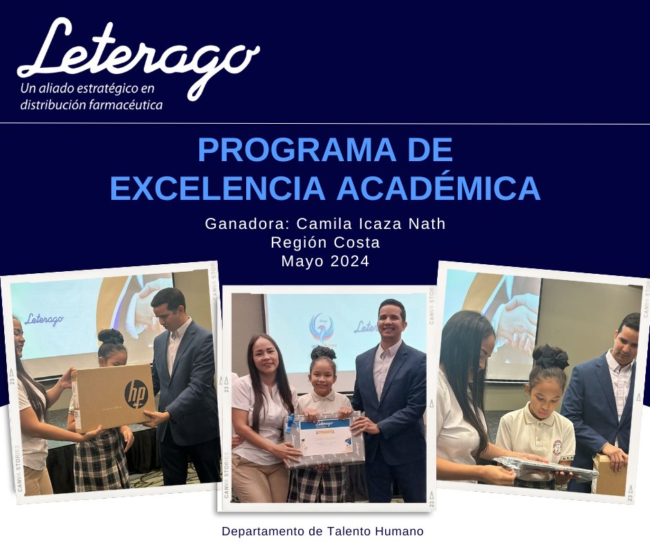 LeteragoEcuador's tweet photo. El programa de Excelencia Académica Región Costa 2024 reconoció el brillante desempeño académico de Camila Icaza Nath; quien fue parte de los ganadores del programa. Continuaremos con este tipo de iniciativas a nivel nacional, para beneficio de nuestro personal. https://t.co/WIGKrqiDfF