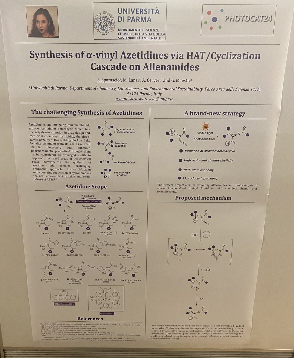 lab052's tweet image. Congratulations to our PhD student Sara Sparascio for winning the poster prize award from School of Photochemistry: from Photocatalysis to Photobiology #PHOTOCAT24 #RSC #photochemistry #lab052
labo52.wixsite.com/lab052