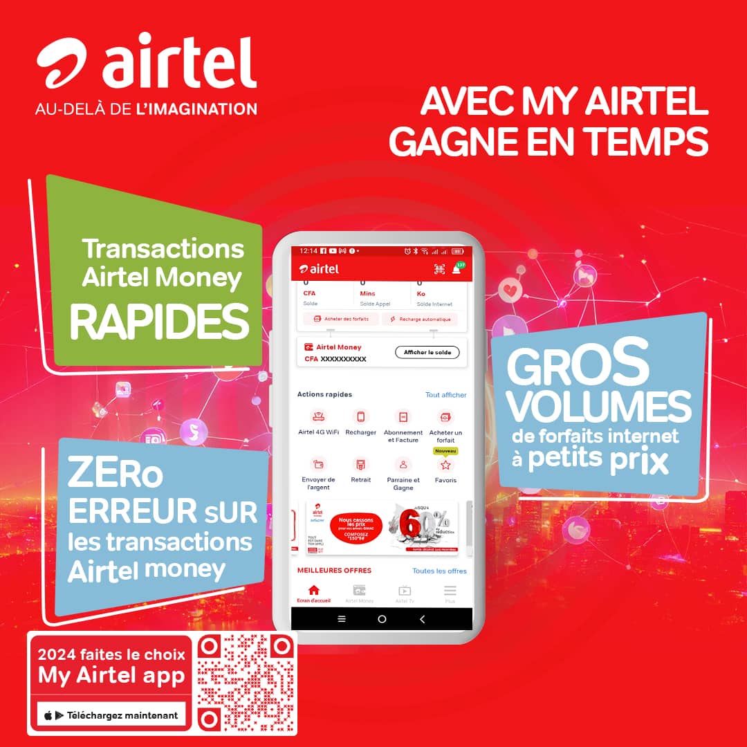 Avec My Airtel, pas d’erreur de transfert d’argent sur Airtel Money
Télécharge-moi ici  ⤵️
tinyurl.com/app4myairtel
#AirtelGabon #MyAirtel #IssikiGa