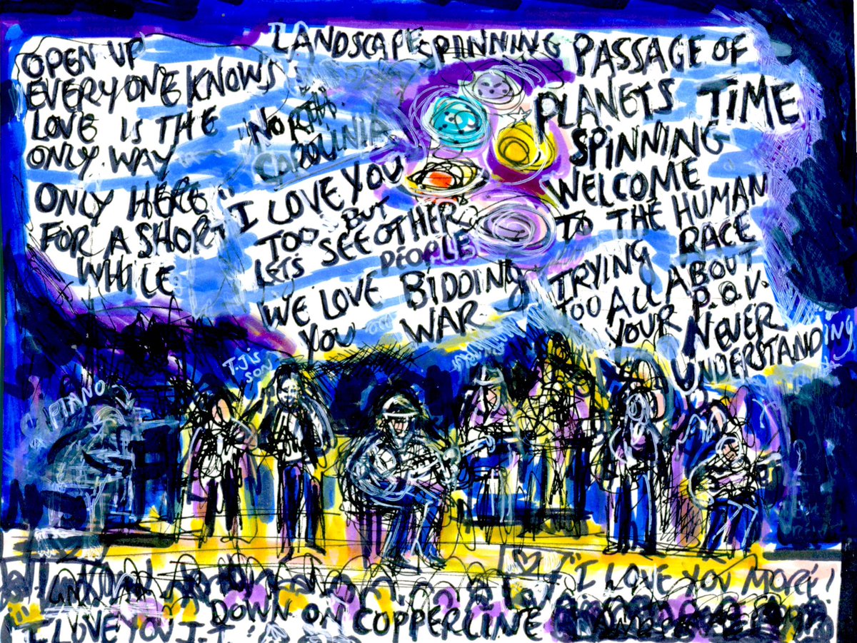 Here’s a few sketches I created during live <a href="/JamesTaylor_com/">James Taylor</a> concert <a href="/RaviniaFestival/">Ravinia Festival ®</a> this weekend-Incredible show and great jokes -see if you can find them in the art #sketchlivemusic #synesethnia #sketching
