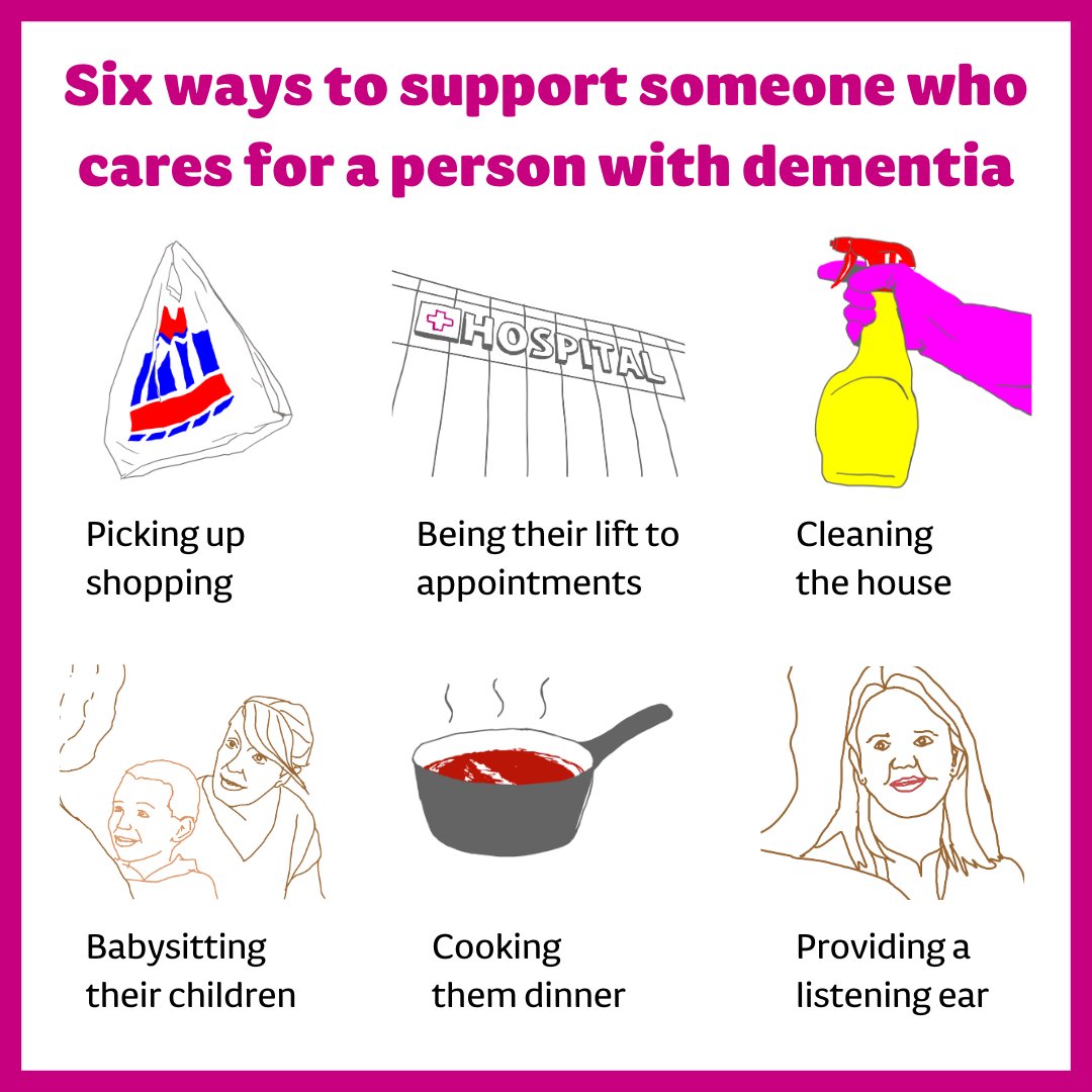 Caring for someone with #dementia can be overwhelming. 💙

This #CarersWeek, we're raising awareness of the challenges carers face, and how we can all help out.

What are your best tips? Tag a friend who might need them! 👇