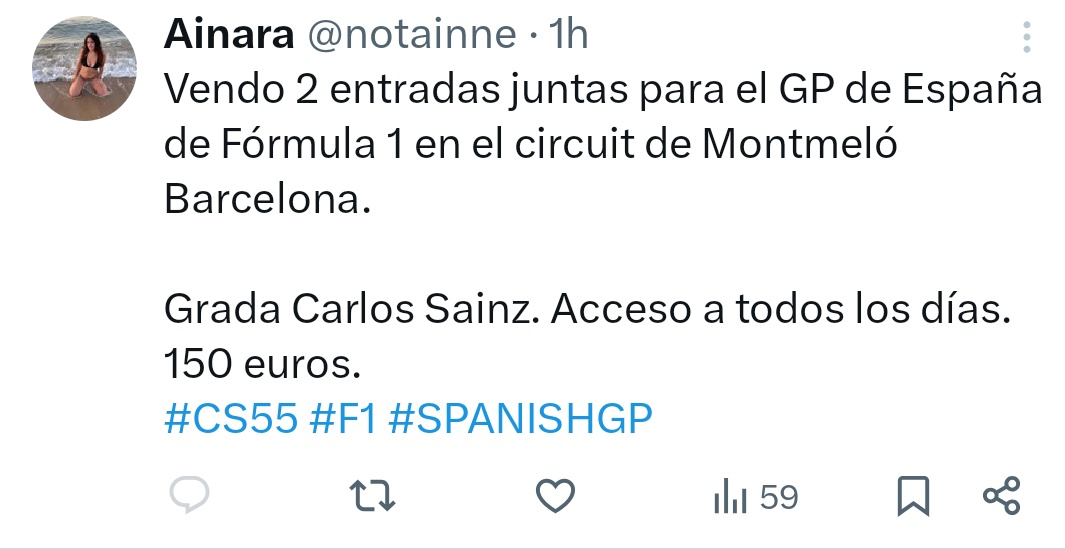 MigueJimFer's tweet photo. @notainne Ahora vende unas entradas para la grada Sainz que no os van a llegar nunca, NO LE COMPRÉIS NADA al usuario @notainne https://t.co/b4KhscVFDw