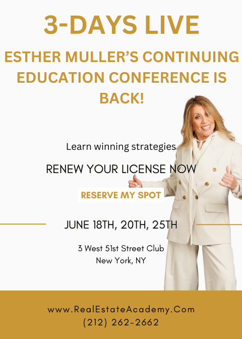 Esther_Muller's tweet photo. ONLY 1 WEEK LEFT to register for Real Estate Continuing Education..

Do you need to get your CE credits?
Save your spot below 👇🏼

https://t.co/K4ZWRYGww1

#realestateagent #realestate #realestategoals #ContinuingEducation #CEcredits #networkingevent #realestateexpert https://t.co/kFGt9BY9K8
