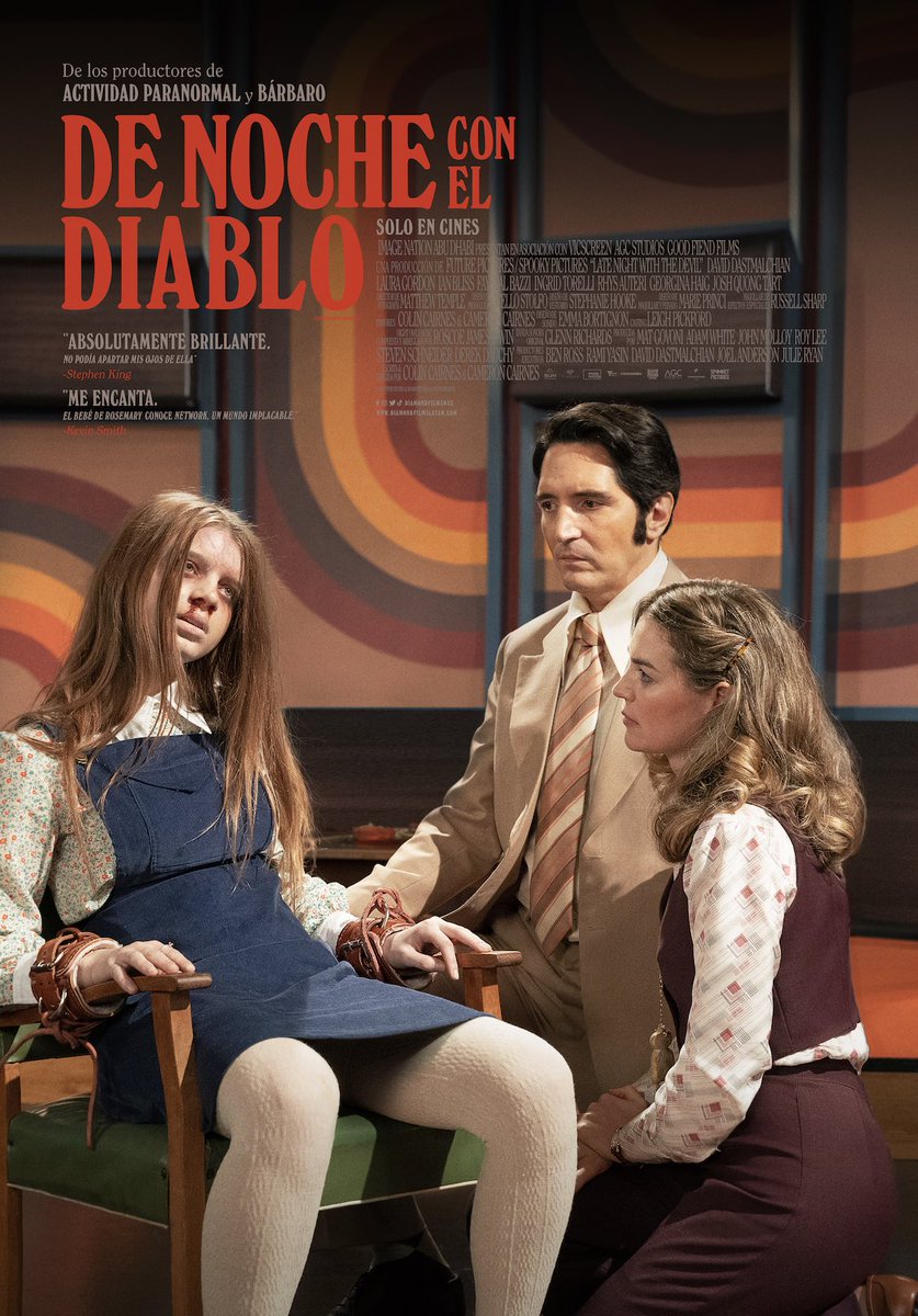 Setlistmx's tweet photo. #Cine // Una historia oscura y de terror en el programa de televisión Noctámbulos está por llegar a las salas de cine el próximo 1 de agosto. #DeNocheConElDiablo https://t.co/bwe58k9PqY