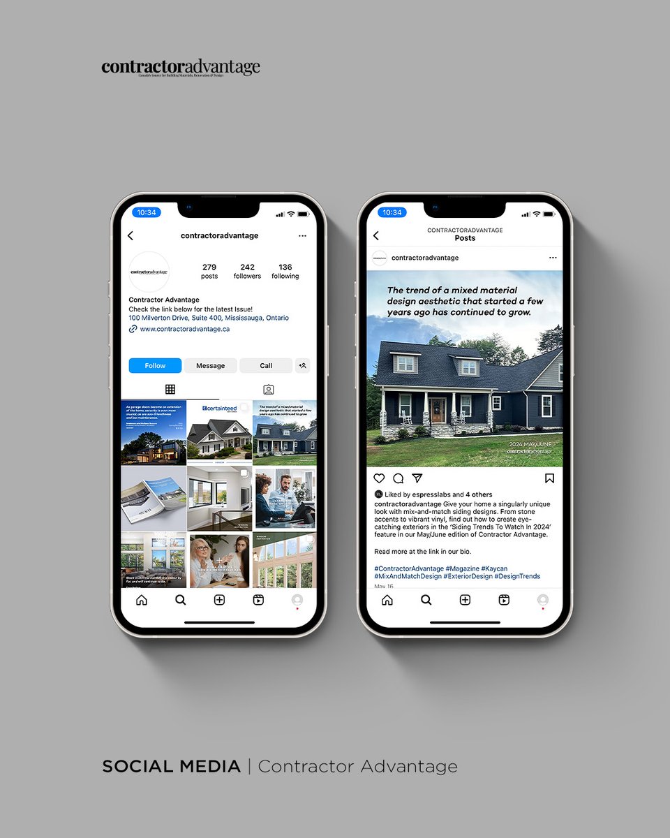 espresslabs's tweet image. Transforming social feeds one post at a time! Here’s a sneak peek into the captivating world of Contractor Advantage’s social media content, meticulously crafted by our team at Espress Labs.

#ContractorAdvantage #SocialMediaMarketing #ContentCreation #SocialCreation #EspressLabs