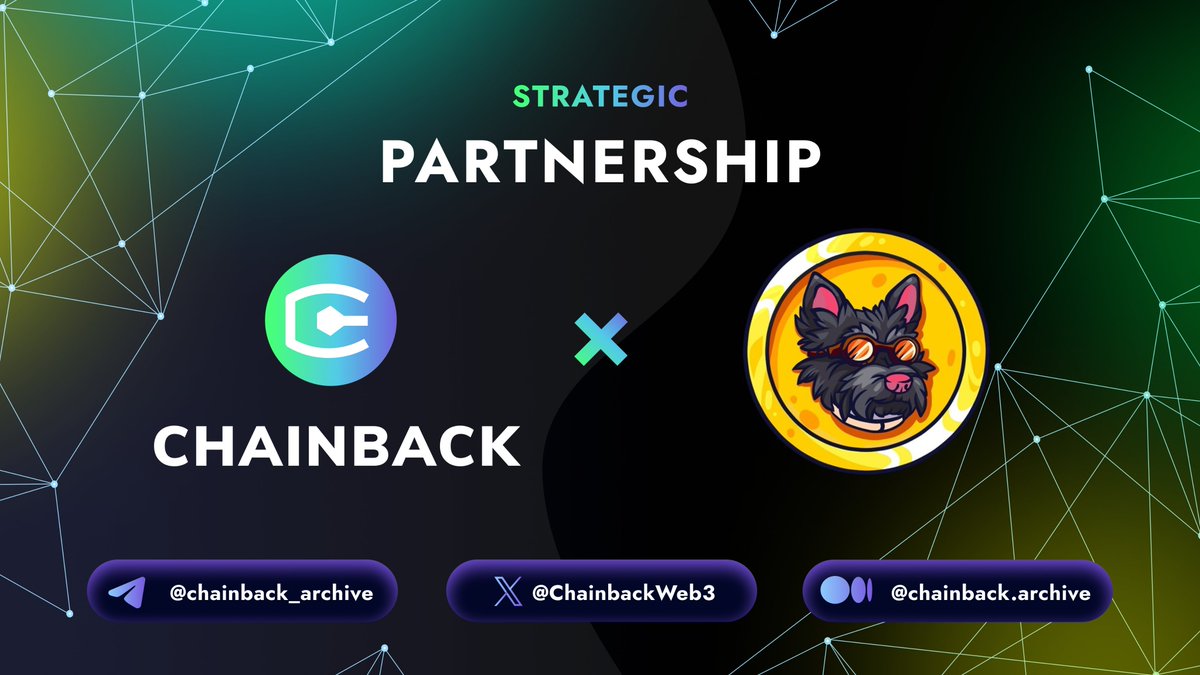 ChainbackWeb3's tweet photo. Exciting news! 🚀 

Chainback is partnering with @ScottyThe_AI to push the boundaries of digital finance innovation.

Together, we're committed to creating secure, efficient, and user-friendly blockchain solutions for everyone. 

Stay tuned for groundbreaking advancements! 🌐 https://t.co/JDUWDNLtwM