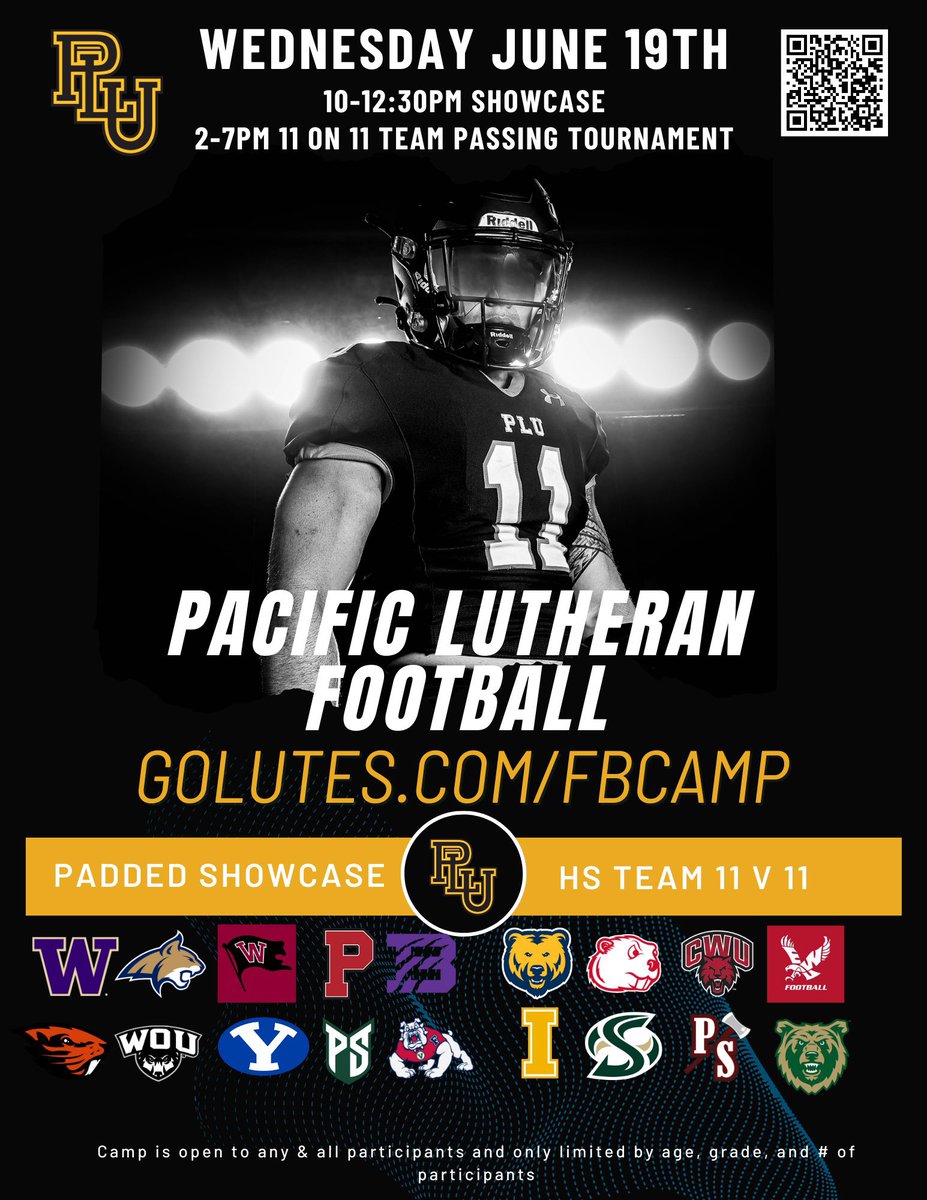 Brant McAdams (@brantmcadams) on Twitter photo 9 days out!
Get reps and be able to SHOWCASE your skill IN PADS.
90% of college teams primarily practice in Fit and Thud tempo.
If you can be physical in control, you can do it Live on Saturdays.
Block destruction ✔️
Strike & shed ✔️
$75 Register:
…clutheranfootballcamps.totalcamps.com/shop/product/3… 9 days out!
Get reps and be able to SHOWCASE your skill IN PADS.
90% of college teams primarily practice in Fit and Thud tempo.
If you can be physical in control, you can do it Live on Saturdays.
Block destruction ✔️
Strike & shed ✔️
$75 Register:
…clutheranfootballcamps.totalcamps.com/shop/product/3…