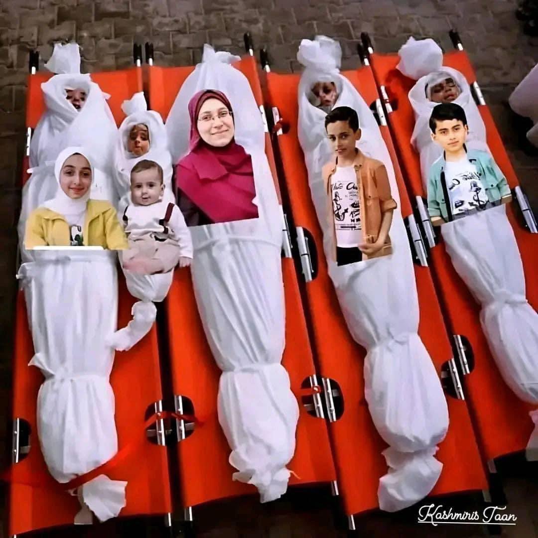 RamAbdu's tweet photo. The mother and her children were killed in cold blood by Israel in Gaza. Thousands of mothers and thousands of children have been killed without their stories being remembered or their lives acknowledged. They are not just numbers. #GazaGenocide https://t.co/YLw2ZSkQLY