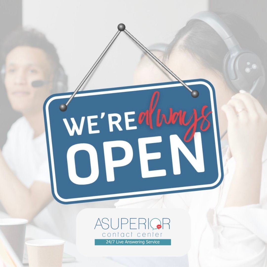 superiorcallctr's tweet image. We're here to serve your company with LIVE receptionist 24.7.365! Never leave your customers wondering whether they will be able to reach you or not. 

#asuperiorcontactcenter #answeringservice #smallbusiness