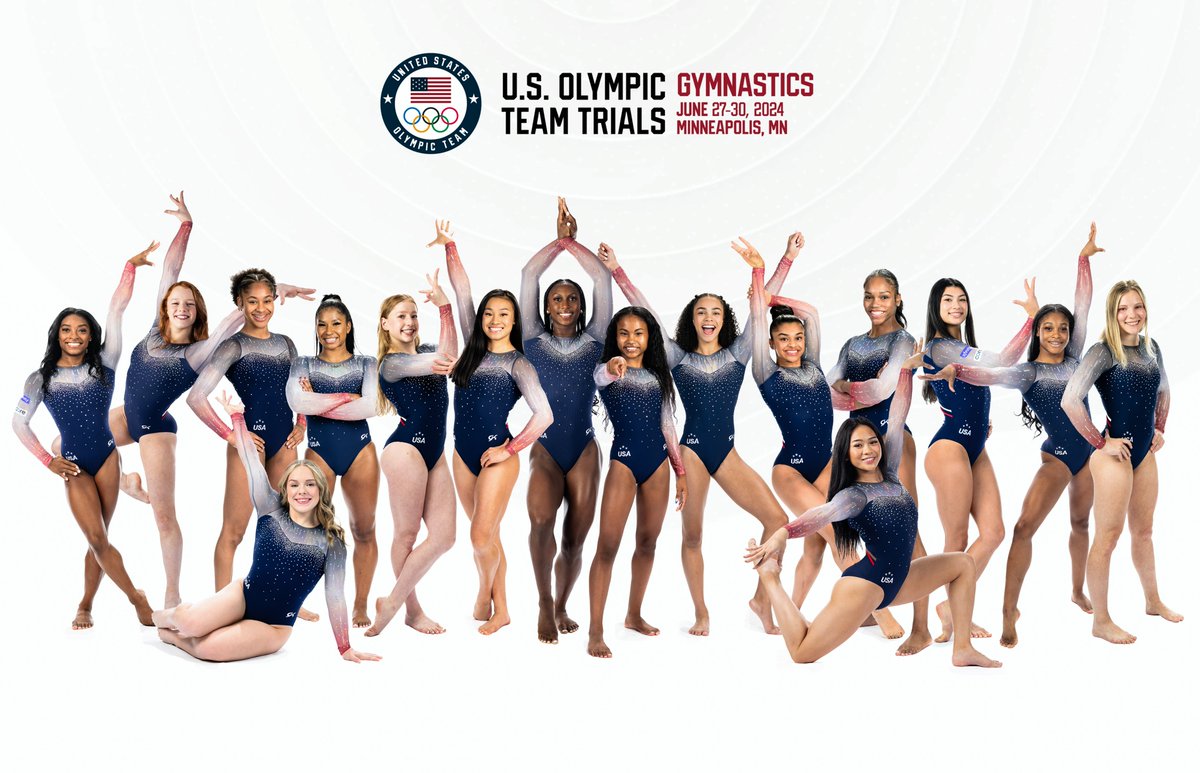 USAGym's tweet photo. 🔜 #USAGTrials24

16 women will compete for a chance to be named to the 2024 U.S. Olympic Gymnastics Team. Who will go to Paris?

🔗➡️ https://t.co/uHtsdLlLcY https://t.co/Xjs2ogHySs
