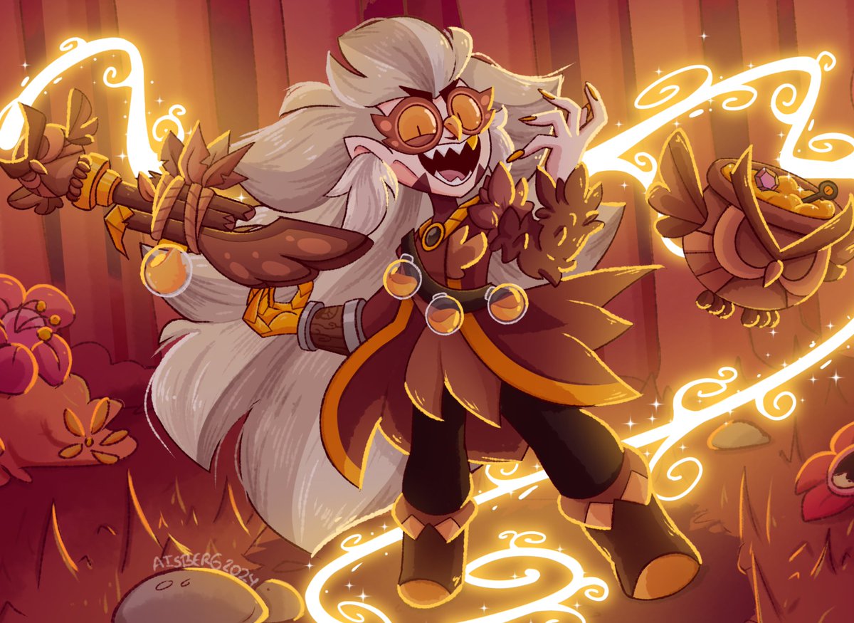 Aisberg_aa's tweet image. Belle has become a powerful witch! She has a history with Wizard Byron and that's why they hate each other to DEATH. Her claw is very sharp and her improvised weapon with a broken magic staff is even more so, be careful! 🦉

#BrawlStars #SupercellMake
 make.supercell.com/en/creation/ow…