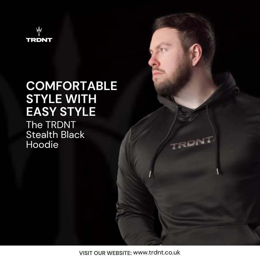 redlegend666's tweet image. The TRDNT Stealth Black Hoodie: 

Throw it on over your workout clothes or pair it with jeans for a casual yet sophisticated look.

➡ trdnt.co.uk

#TRDNT #StealthBlackHoodie #EffortlessComfort #hoodie #black #EverydayEssential #ShopNow