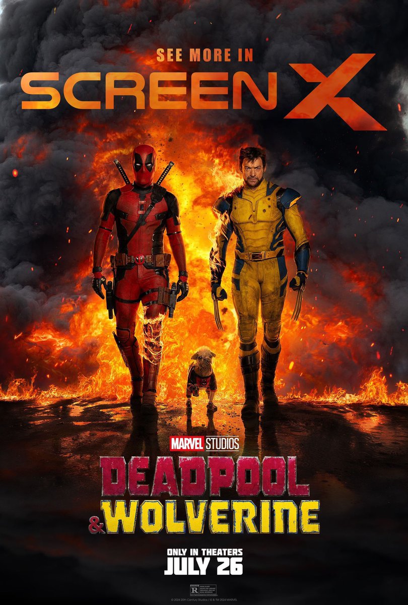 Peli_Comic's tweet photo. Los demás posters de Deadpool y Wolverine son un poema 🚬 https://t.co/0pfkxiUM6X