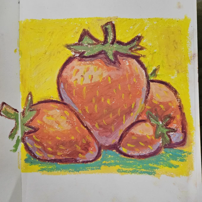 I got oil pastelsI love oil pastels 