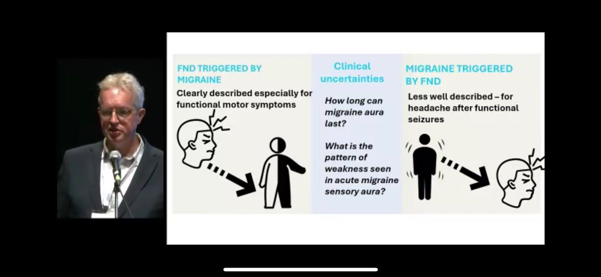 ConnectFnd's tweet photo. A brilliant presentation by @jonstoneneuro on Migraine & FND and what they can learn from each other. As two of the commonest conditions in Neurology, clearly there’s a lot - there’s also an overlap between #functionalseizures & other #functionaldisorders
So a few things: https://t.co/zh4cWdff2i