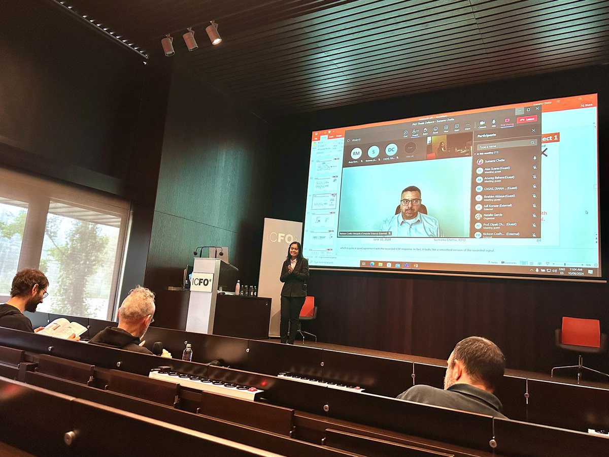 sumana_chetia's tweet photo. I am happy to share that I successfully defended my PhD thesis today. 😊
#PhDinPhotonics #ICFO #MedicalOptics https://t.co/AcA3Cu7Uj5