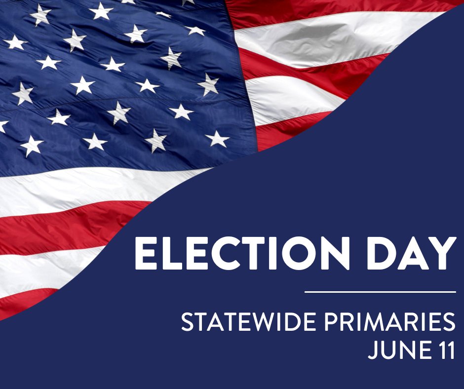 TOMORROW is a statewide Primary Election Day!

Polls will be open from 7 a.m. to 7 p.m. on Tuesday, June 11.

You can check your registration and view sample ballots at scvotes.gov.