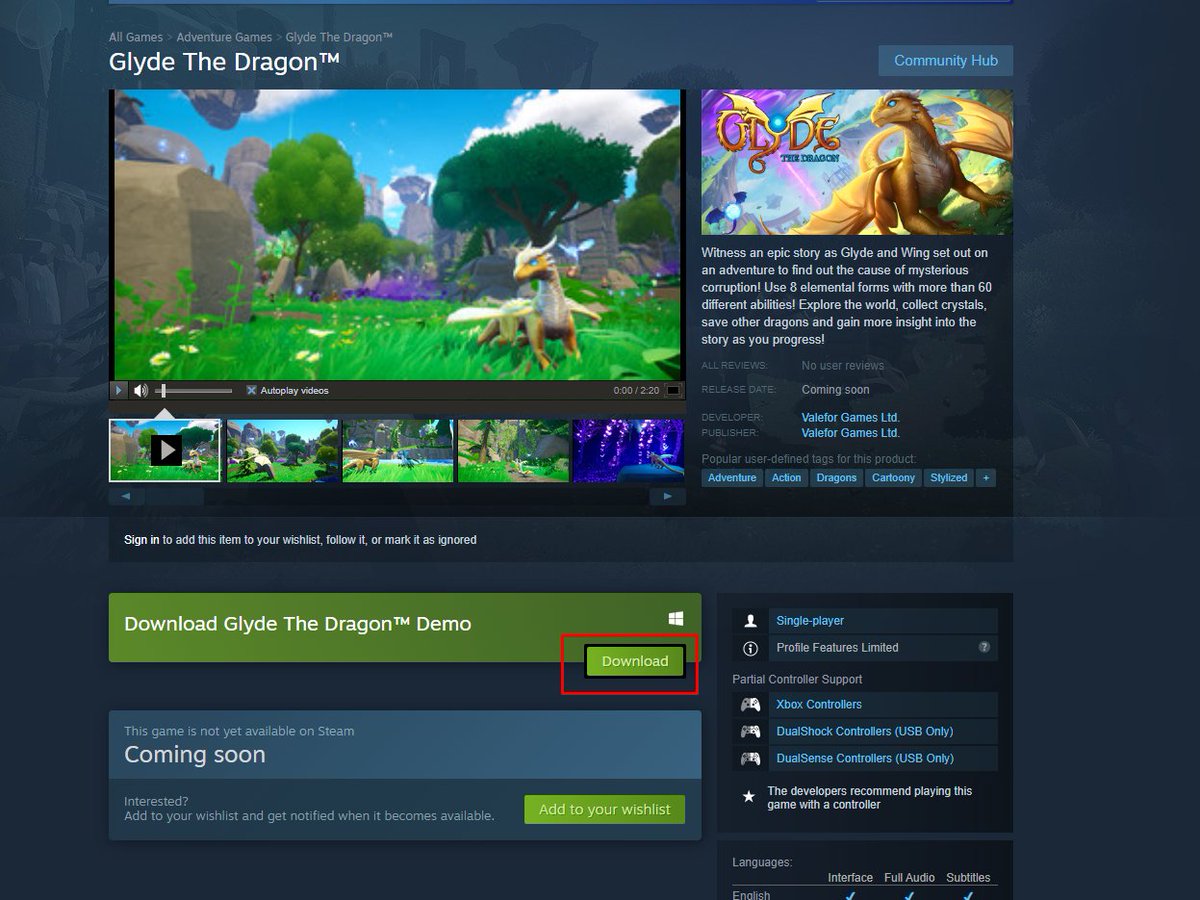 IT'S TIME TO BECOME A DRAGON!

store.steampowered.com/app/1821600/Gl…
