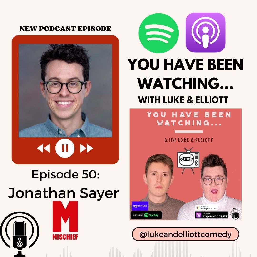 LukeandElliott's tweet photo. 🚨 Today marks our 50th Podcast ep 🎉🎂So we’re joined by ‘The Play That Goes Wrong’ star, Olivier award winner, Author, and @mischiefcomedy Co-Founder @JonathanSayer1🎭 Listen HERE ➡️ https://t.co/Hh4i2wbhMb 🎧 We talk the art of farce, hatred of VAR, and baby food 😂 #Podcasts https://t.co/lu06BvVqE0