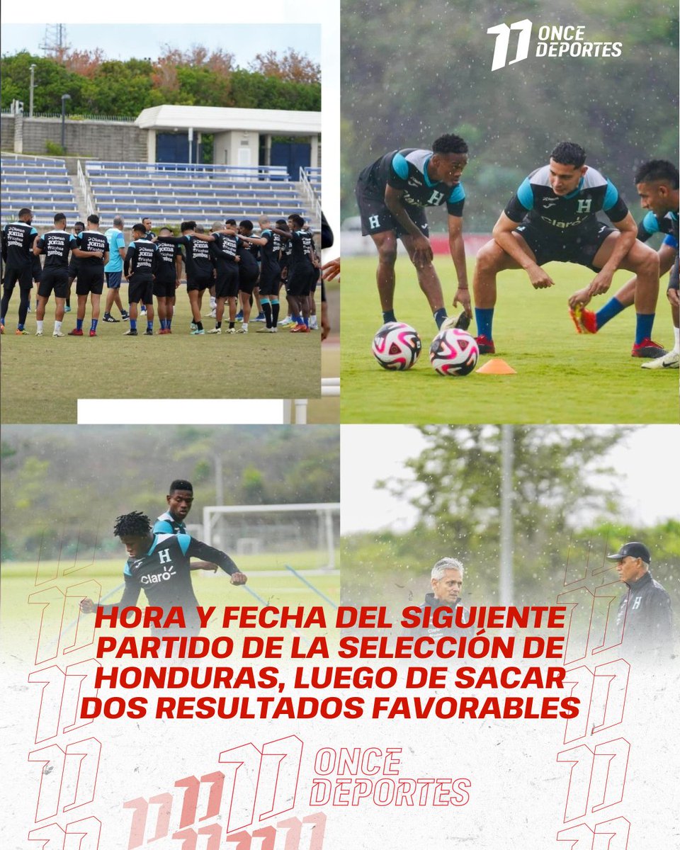 11_Noticias's tweet photo. #DEPORTES⚽| La selección de Honduras🇭🇳, continúa con su preparación bajo la dirección del entrenador Reinaldo Rueda👏🏼💪🏼, para el amistoso en Estados Unidos 🥳
Entérate de todo aquí👉🏼: https://t.co/2MEye8ZziV
#Amistos #SeleccionHonduras #Ecuador https://t.co/dY8LSoP6A0