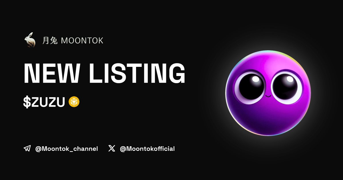 ⚡ 月兔雷霆 - Moontok Xpress

ZUZU ($ZUZU)
moontok.io/coins/zuzu-4

0x85F41E668499c91ee47F7629507ad1Acf96eE327

LIQ: $146,236 | MC: $534,430

#altcoin #memecoins <a href="/zuzu_bsc/">ZUZU</a> <a href="/moontokofficial/">Moontok 月兔 🐇</a>
