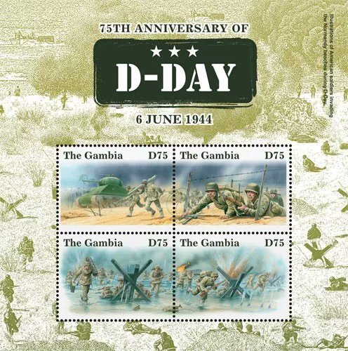 IGPCstamps's tweet photo. 80th Anniversary of D-Day.

On June 6, 1944, Allied forces launched Operation Overlord, the codename for the massive Allied invasion of Normandy, France.
#dday #80thanniversarydday 

Visit https://t.co/mhYQe8xGYd https://t.co/NZ5TZShm1U