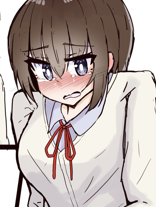 登校中にお腹壊しちゃった女の子描いてる 