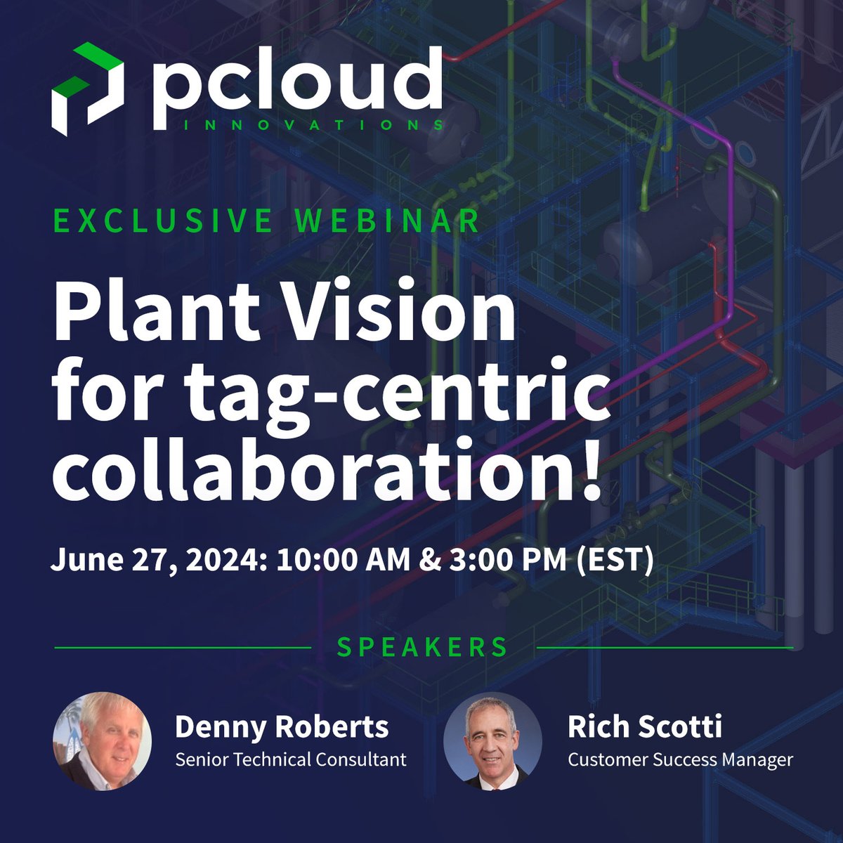 📅 Save the Date: Plant Vision for tag-centric collaboration! 🔍
Join us on June 27 at 10:00 AM or 3:00 PM (EST)

bit.ly/3VeiSwQ