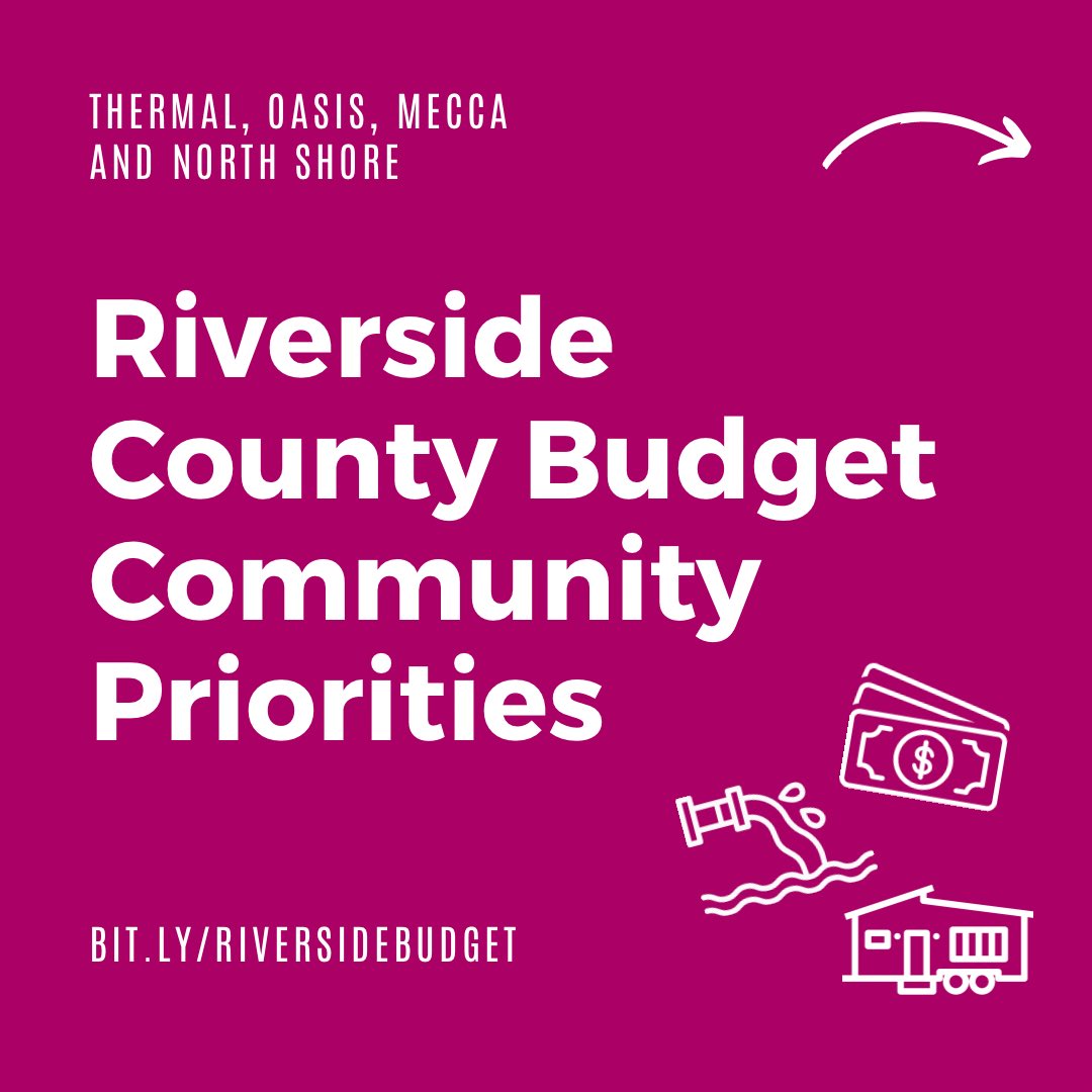 LCJandA's tweet photo. Budget hearings for #RiversideCounty start today! We strongly urge @RivCoNow to increase investment of discretionary $$$ into community priorities and to create a more transparent budget process that fosters meaningful engagement from County residents: https://t.co/Nm3Om3XYAg 🧵 https://t.co/vJxM2ybB1j